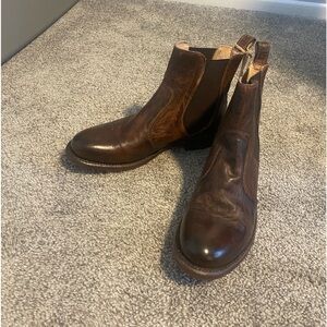 BedStu Brown Leather Chelsea boots